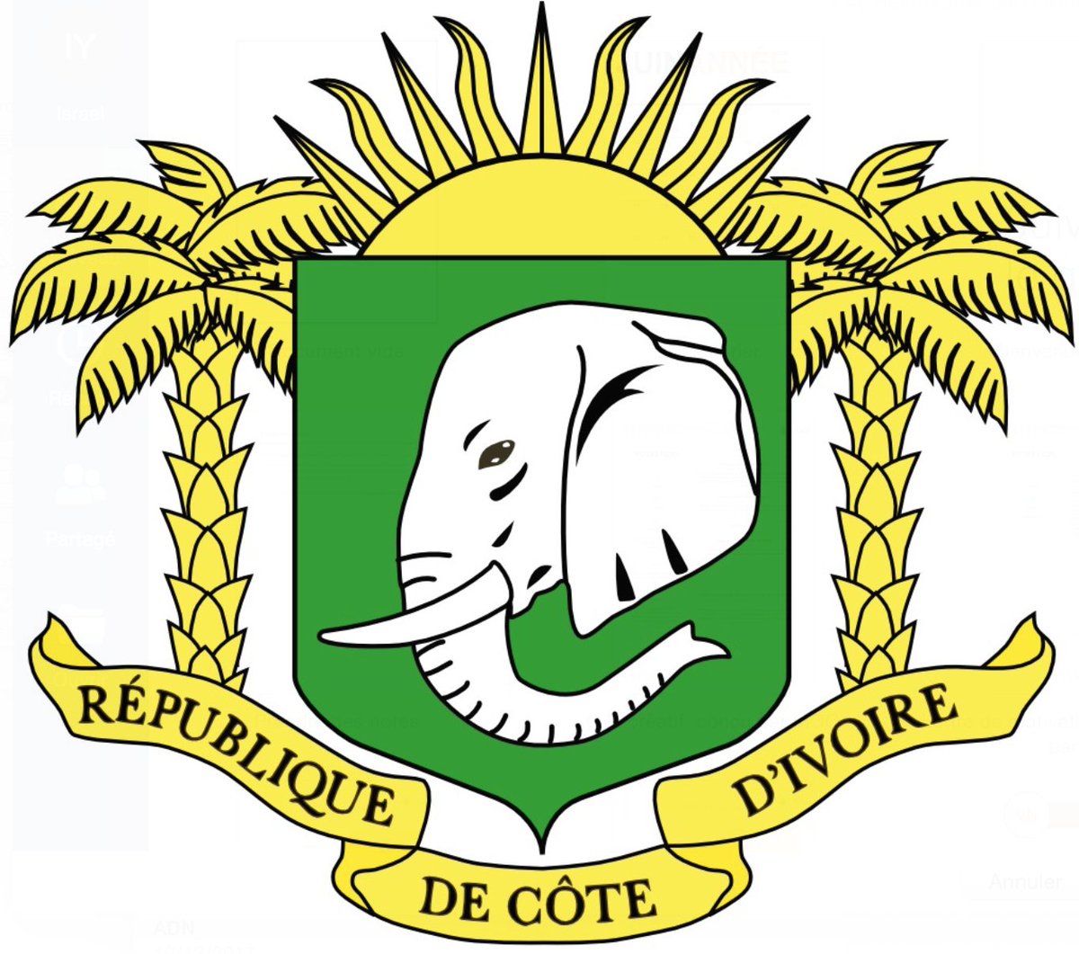 GInnovante's tweet photo. #Citoyenneté 
[Le Saviez-vous ?] 
Les armoiries de #Civ sont composées de six éléments:
- l’éléphant ;
- le soleil levant doré 
- les deux palmiers dorés ;
- le blason de couleur verte (sinople)
- le listel doré 
- l’inscription argentée « République de Côte d’Ivoire ». https://t.co/1it5OdVQRr