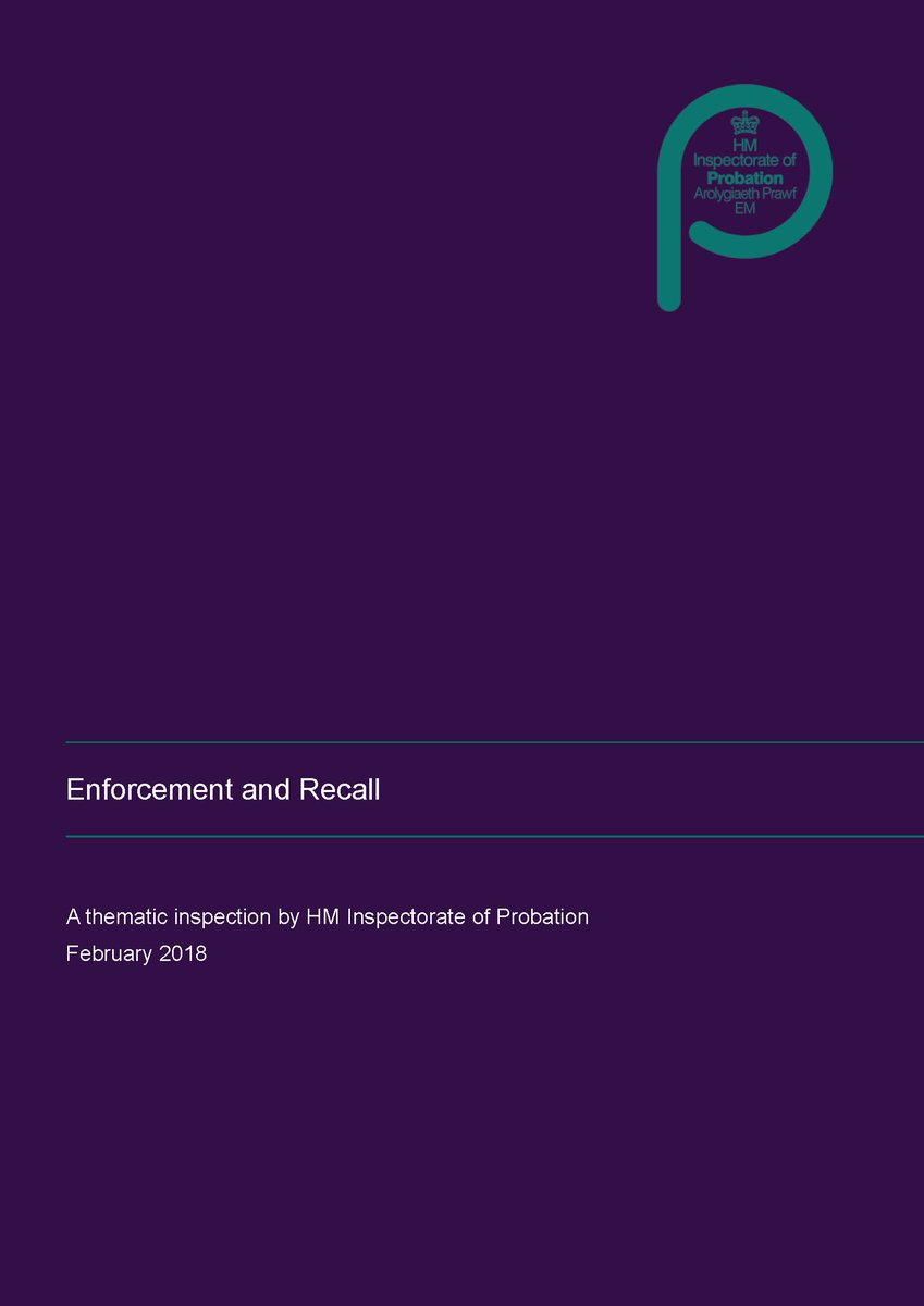 HMIProbation's tweet photo. Our full report on Enforcement &amp; Recall A thematic inspection by HM Inspectorate of Probation
 https://t.co/c4SWVJu2e2 https://t.co/Z1dQO278sz
