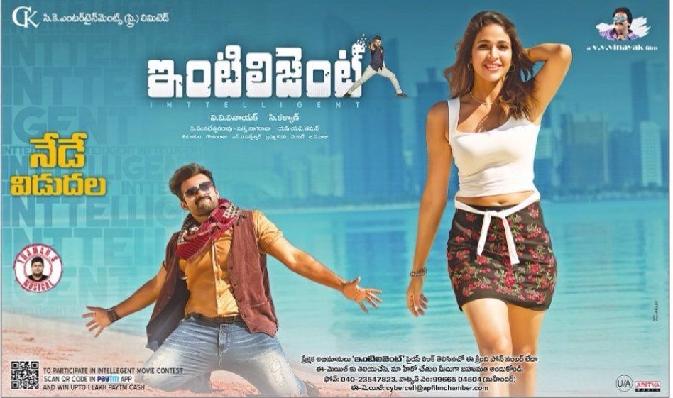 TeamSDT's tweet photo. #Inttelligent Releasing Today..! @IamSaiDharamTej @Itslavanya #VVVinayak #InttelligentFromToday https://t.co/uIwreit7mt