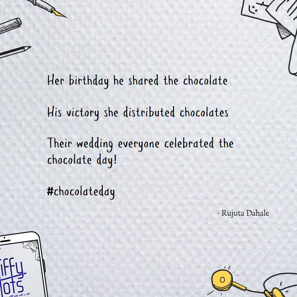jiffy_jots's tweet photo. #ChocolateDay #microfiction #tinystory #tinystories #tinytales #iamwriting #amwriting #flashfiction #fiction #shortstories #writingideas #writingidea #microprompt #tinypoem #fictionwriter #writer #twitterfiction #twitterliterature #writers #Valentinesweek #addiction #writerslife https://t.co/5gsnmlD1O9