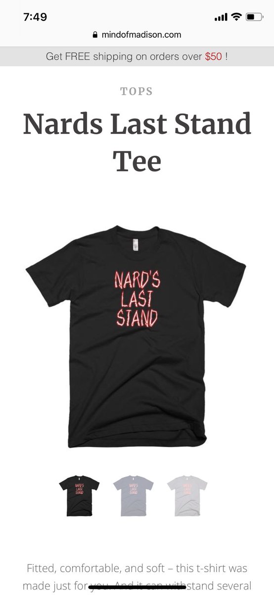 BMS_Billy's tweet photo. FREE T-Shirt Giveaway? It’s FREE! Just Like The Nard’s Last Stand Facebook free shirt giveaway to enter to win. Find Nard’s Last Stand On Facebook. We pick winners soon. Do it now. #Nardslaststand https://t.co/7Swgqqj8gI