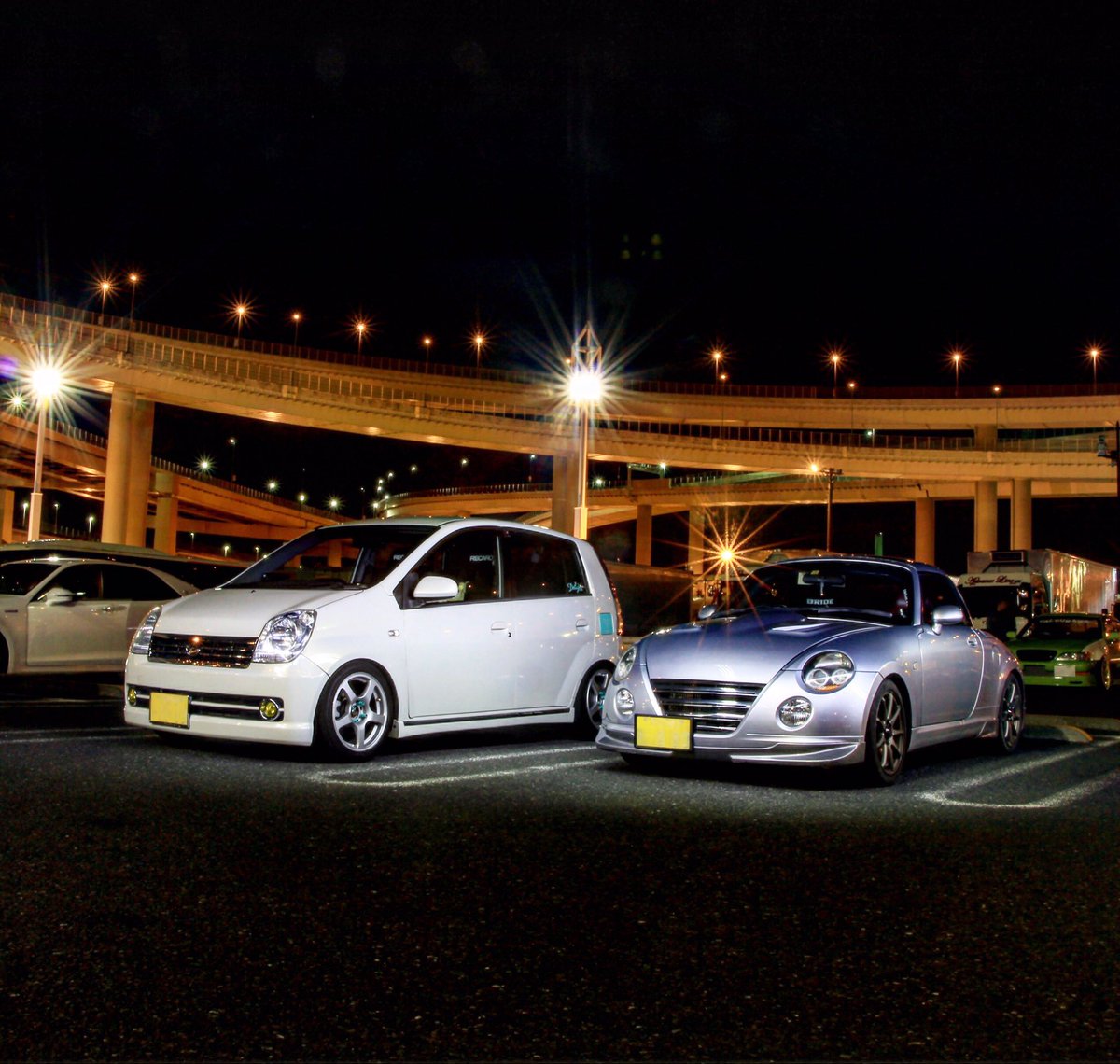 yusuke_l235s's tweet photo. #KOSEIを湛えよ #KOSEIを後世に伝えるべくKOSEIホイール装着車で構成したKOSEIの構成員達は個性が光る #K3Formula #純正流用に見える #実は鍛造 #6.5J+38 https://t.co/E3ib43VMSq