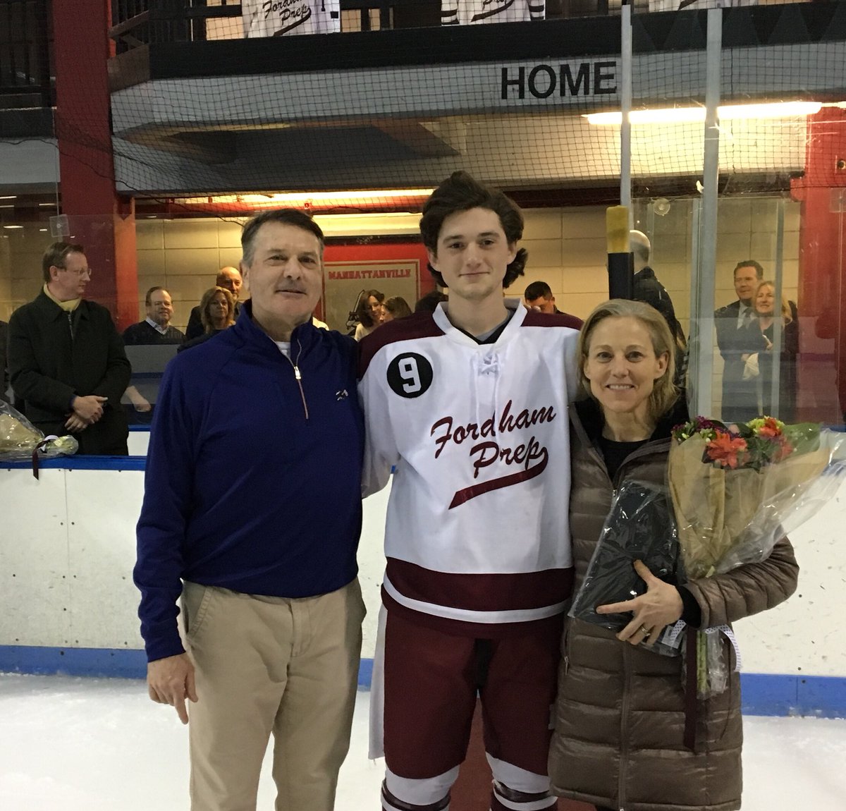 Senior Night for Little Mike 🏒🥅 <a href="/FPHockey/">Fordham Prep Hockey</a>