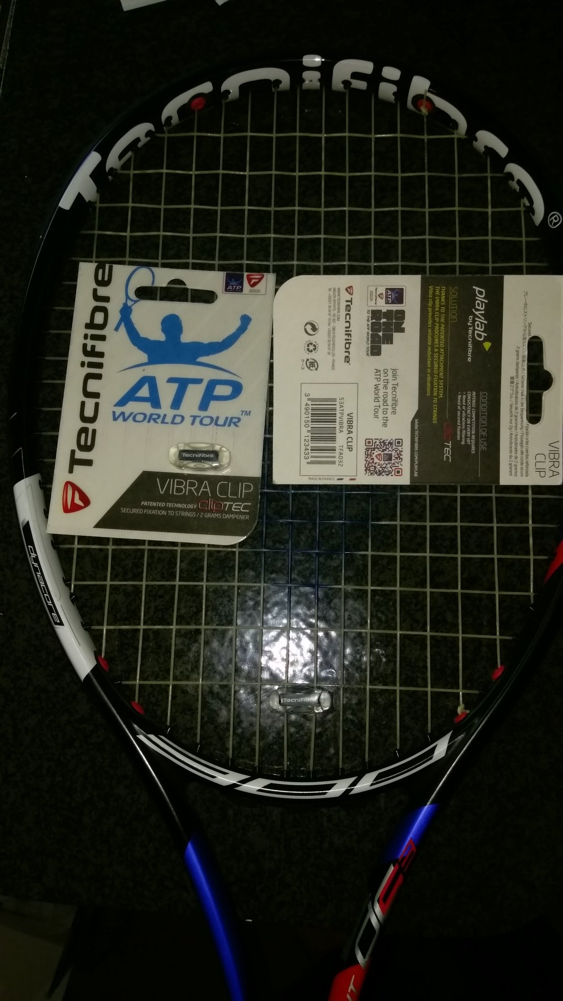Robb Julian on Twitter: "Got my Tight DC 300 strung up with X-One Biphase  18. The finishing touch: Vibra Clip. The only dampener in the world made in  France. Tecnifibre even makes
