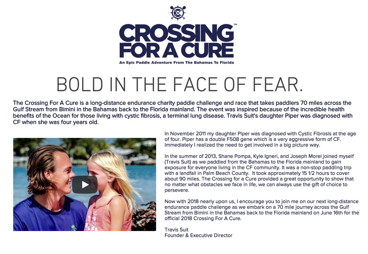 TheMulletMag's tweet photo. Crossing for a cure 70+ mile open-ocean crossing Bimini, Bahamas to Lake Worth, Florida – is open to all recreational &amp; competitive paddlers SUP or prone boards, OCs, surf skis, kayaks or dories. https://t.co/nCMyvBOJo5 Proceeds help local families with cystic fibrosis https://t.co/USUhWFBRml