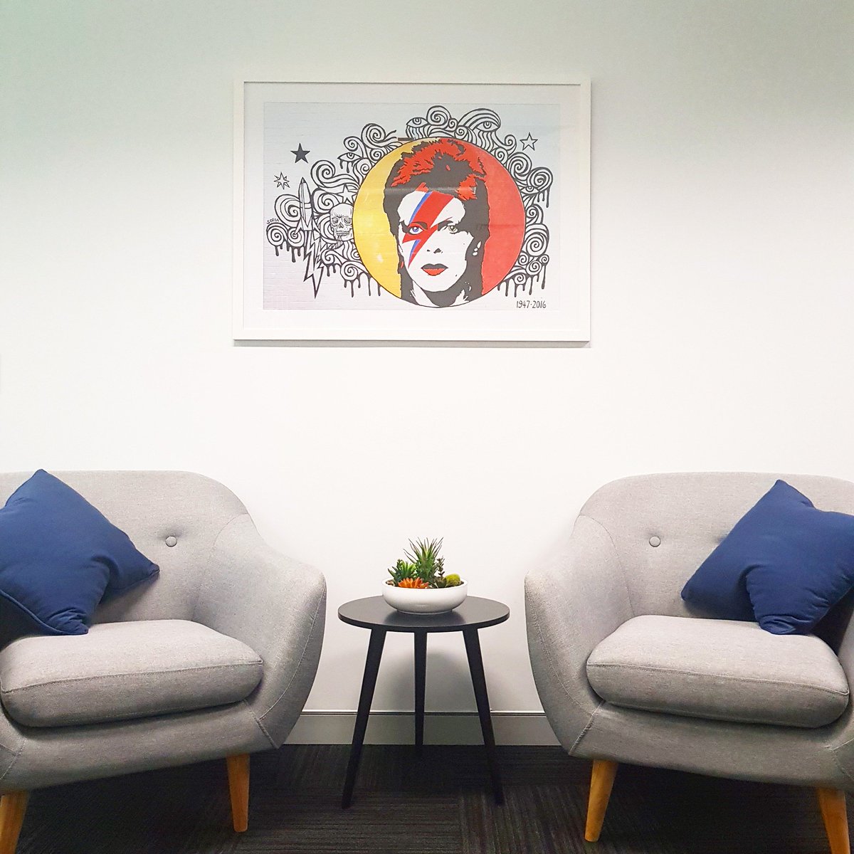 DirectionFirst's tweet image. This is Major Tom to Ground Control - our new artwork has arrived and is sending us all sorts of creative vibes! #art #artwork #davidbowie #bowie #painting #print #inspiration #creative