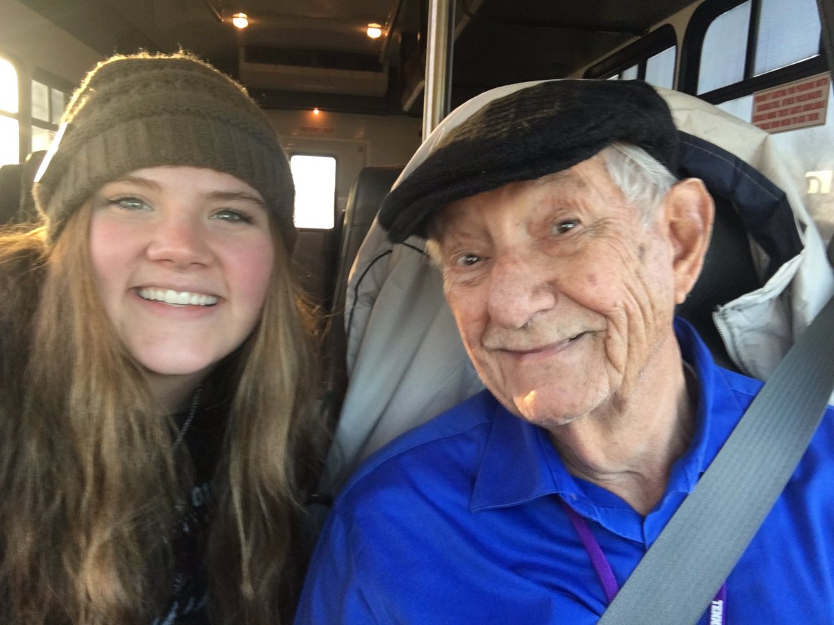 MAJ745's tweet photo. I absolutely love riding the bus with Clyde because he always has a smile on his face and is so caring! He feels like a second grandpa to me I love him so much! @tennesseetech #TNTechShuttle https://t.co/rUoOHadHhh