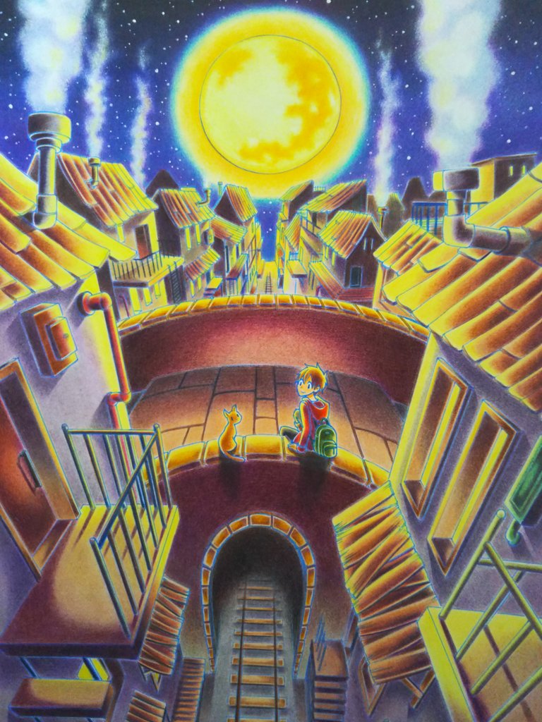 あそうはるか 水彩練習中 בטוויטר この街は決して裕福ではないけれど ここから見る景色はとても贅沢だった 色鉛筆 色鉛筆絵を流して 色鉛筆民を増やそう 色鉛筆画