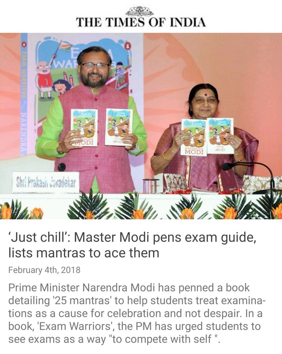 ‘Just chill’: Master Modi pens exam guide, lists mantras to ace them
timesofindia.indiatimes.com/india/just-chi… via NMApp