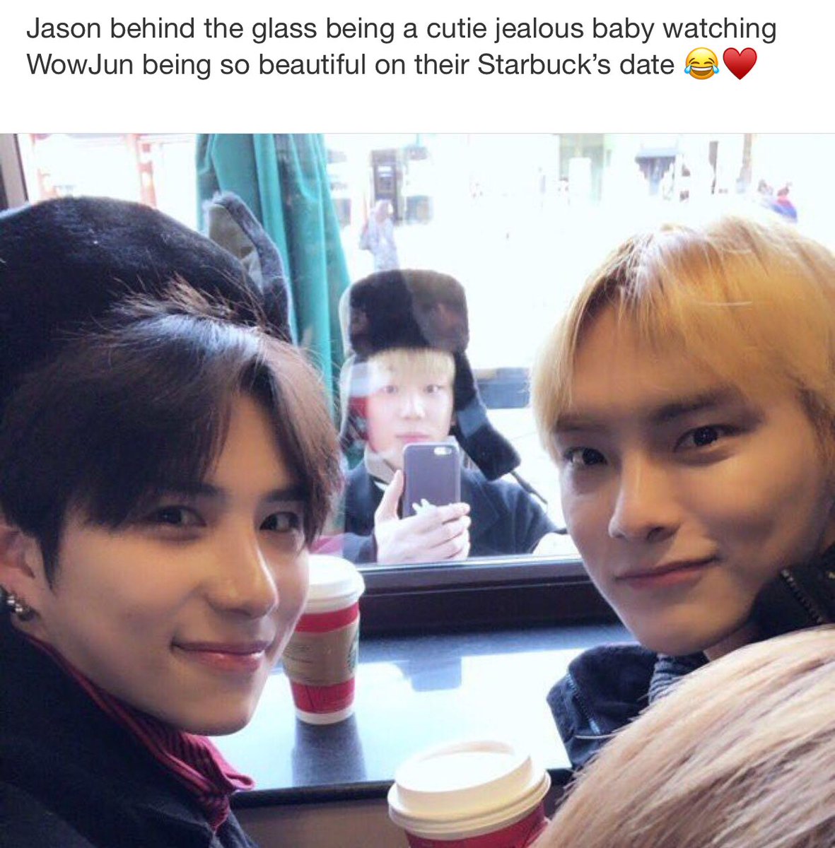 KingWowZone's tweet photo. Hahaha it’s okey Jason you’re the first love 😂♥️
#ACE #KimJason #KimWow #ParkJun #JUN #JASON # WOW #BEATINTERACTIVE https://t.co/T5xEQuUmfb