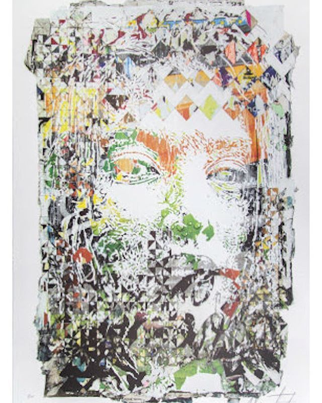 “Rupture” is the latest print by Alexandre Farto aka <a href="/vhils/">REI　KOBA</a>. Beautiful 24”x34” seven-color lithograph, printed with a Marinoni press in Paris. One copy available at blacklinegallery.com ift.tt/2nUWE3c