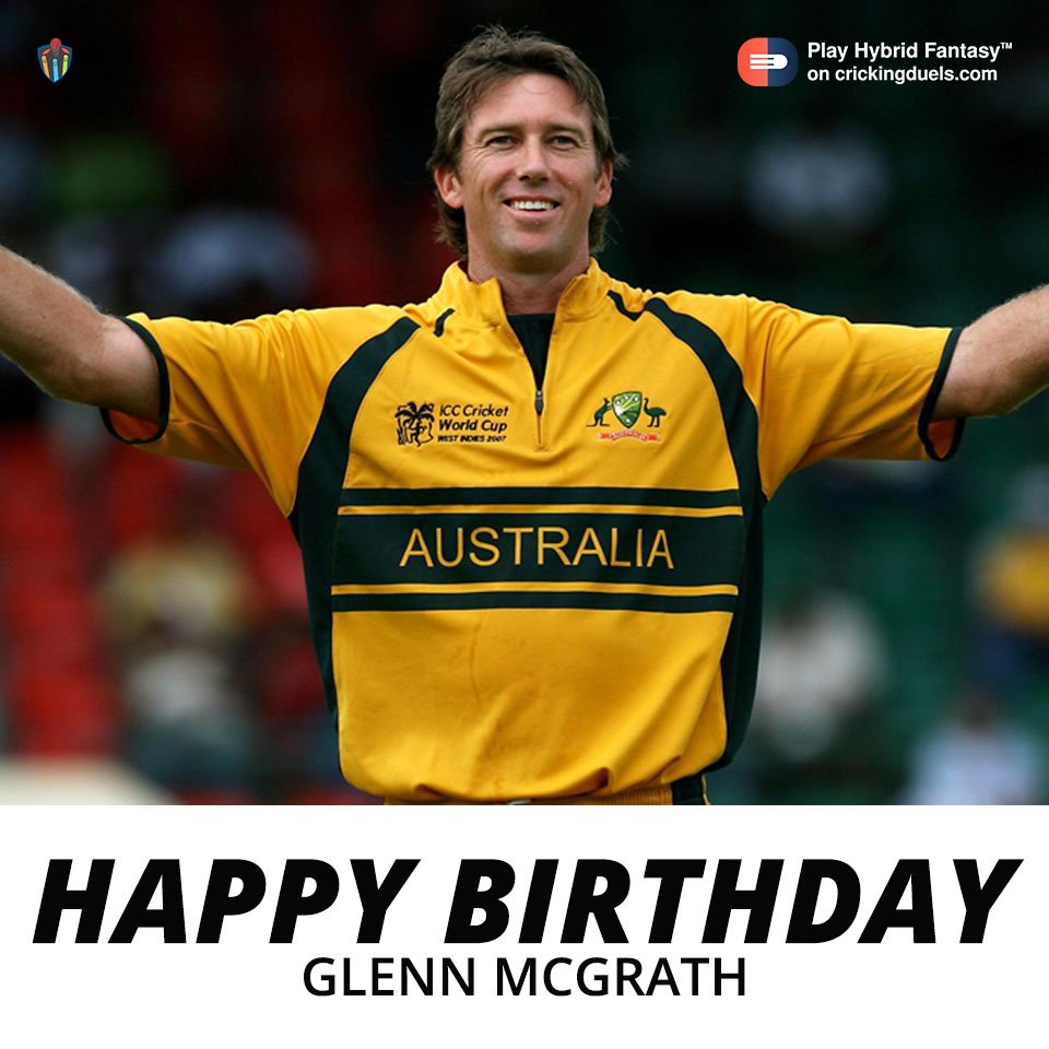 Happy birthday, Glenn McGrath. 