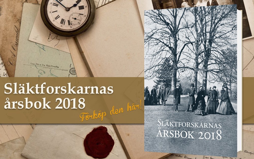 Nu går det att förköpa Släktforskarnas årsbok 2018! Förbeställer du årsboken innan den 30 april får du den dessutom för oslagbara 250kr (ordinarie pris 350kr). genealogi.se/vara-prenumera…