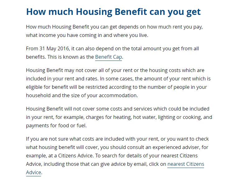 benefit cap rates