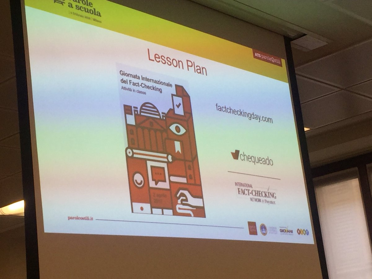 Speaker <a href="/TEDxBergamo/">TEDxBergamo</a>  oggi porta il fact-checking a <a href="/ParoleOstili/">Parole O_Stili</a>