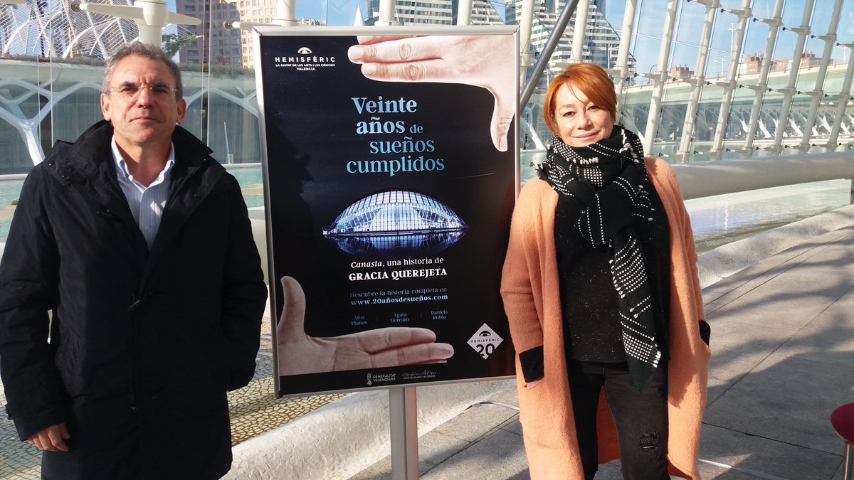 Inmersos en el nuevo proyecto de Gracia Querejeta para <a href="/CACiencies/">Ciudad Artes Ciencia</a> con motivo del XX aniversario del #Hemisfèric. Esta mañana rueda de prensa en un marco incomparable de nuestra ciudad.#KliperDvila #XXAniversariHemisféric
