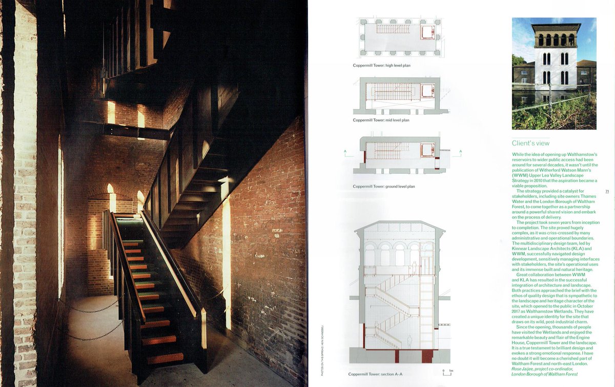 TALLengineers's tweet image. "Wild, post-industrial charm": @Entuitive's recently completed #WalthamstowWetlands profiled in the new issue of @ArchitectsJrnal with insight from #KinnearLandscapeArchitects, #WitherfordWatsonMann and @wfcouncil. On newsstands now, but here's a preview: