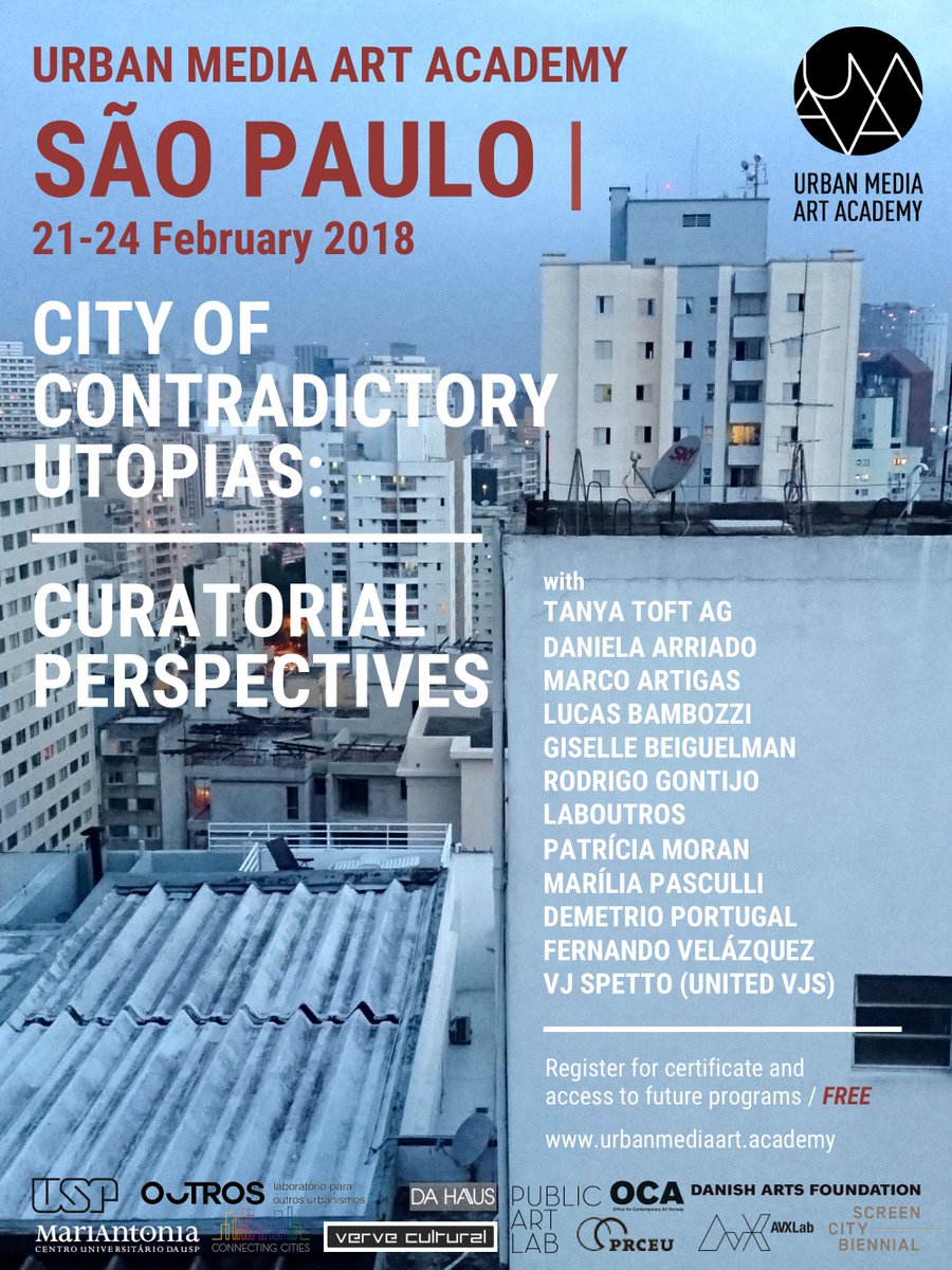 Connect_Cities's tweet photo. https://t.co/phrociH7v4
#urbanmediaartacademy #saopaulo in collaboration with @GI_worldwide 
Klick https://t.co/AMrkANA50F to register https://t.co/AMaRZO4M0m