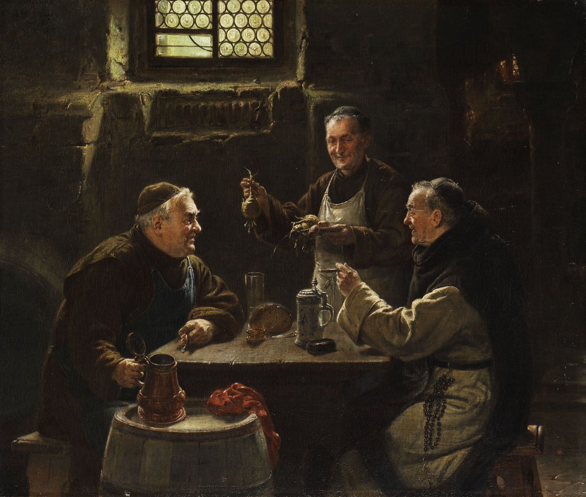 chefBNE's tweet photo. Catedrática de Historia Moderna en la Universidad de Barcelona, la profesora Pérez Samper es una de las personas que más saben de historia culinaria en nuestro país y entre los muchos temas gastronómicos que ha investigado figura la cocina monástica.

🎨 Adolf Humborg, 1921. https://t.co/vn4OCiNtDK