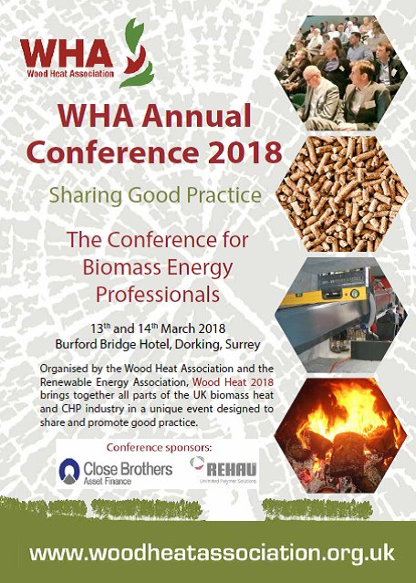 The #WoodHeatAssociation annual conference #WHAC2018 is the place to find out the latest developments in #biomass heating. Sign up here: r-e-a.net/events/rea-wha…