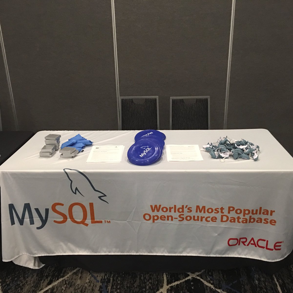 stoker's tweet image. #sunshinephp #SunPHP18 Drop by the #MySQL booth and see my talk on @MySQL today.