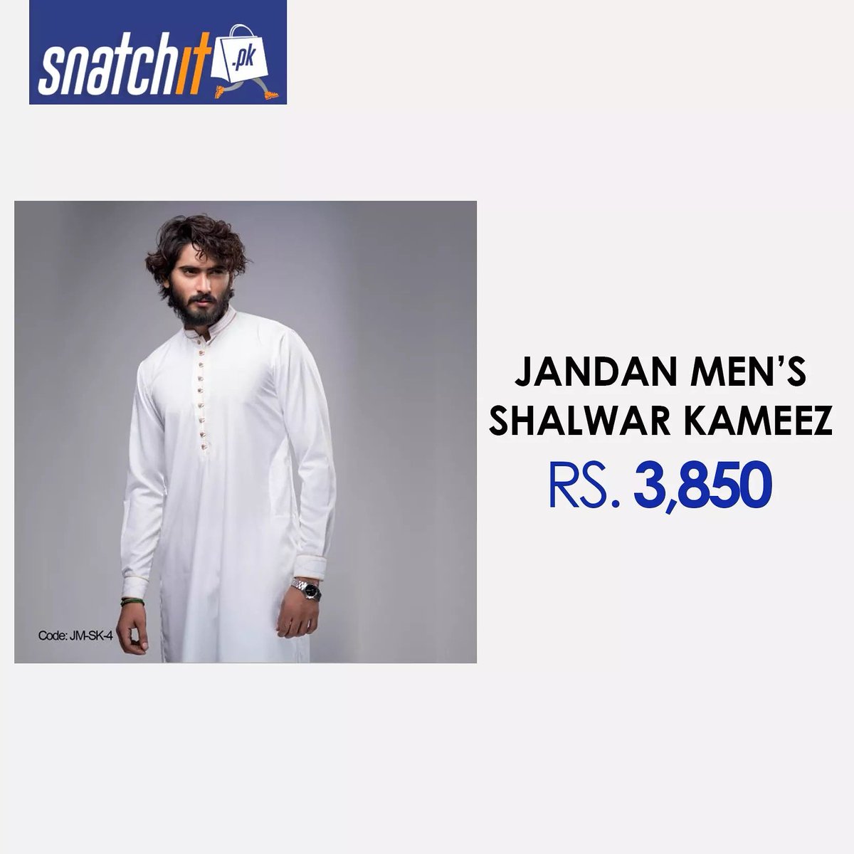 snatchitpk's tweet photo. Make yourself standout from the crowd by wearing this White Jandan Men’s Shalwar Kameez, available only for Rs.3,850 at https://t.co/wNkXRzet7t
Shop Online: https://t.co/PKrPVO8bLX
#Snatchit #JandanMenShalwarKameez #Online https://t.co/4pkY4zjDTq
