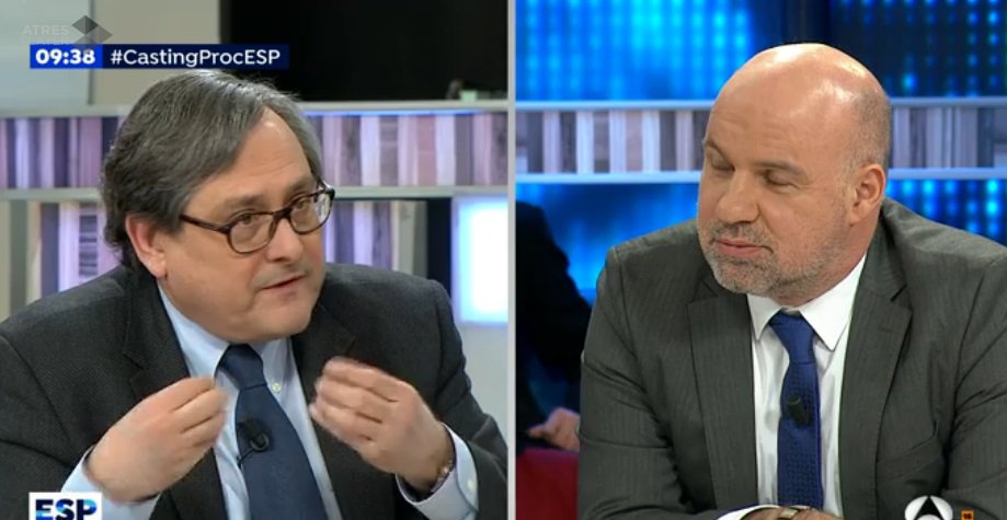 pacomarhuenda's tweet photo. La Justicia no está politizada. ¿Qué es eso de pensar que el gobierno llama a los jueces? Es que es impensable siendo serios. #CastingProcESP https://t.co/xLoN75MxVR