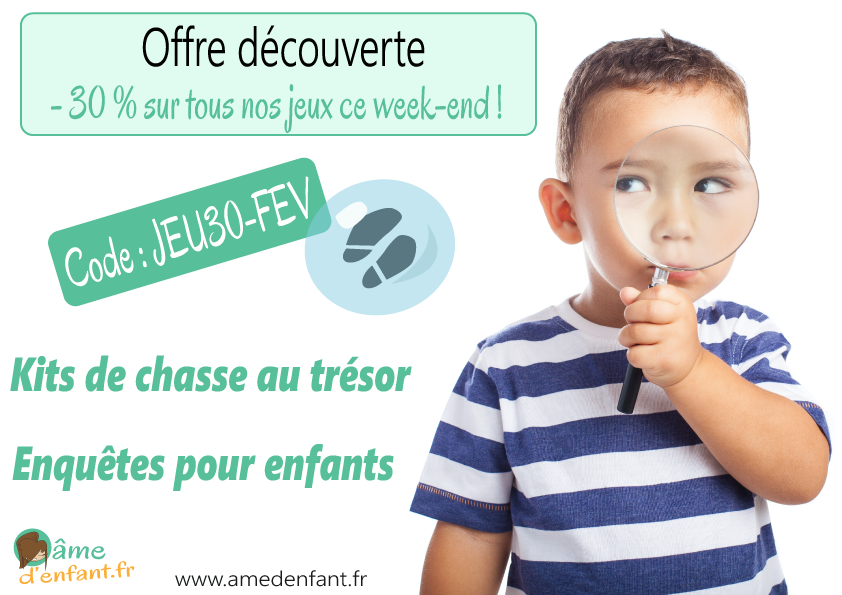 ame_denfant's tweet photo. 💫Offre DECOUVERTE💫sur https://t.co/OQgm6w2M3x 😊Ce week-end - 30 % sur tous nos kits de jeux pour enfants à imprimer (jusqu'au dimanche 11 février minuit) - Profitez en ! 🤣#ChasseAuTresor #EnqueteEnfant #Jeux #Loisirs #Enfants #Kids #Parents #Famille #IdeeActivite #Fun https://t.co/BAGuq7y5jO