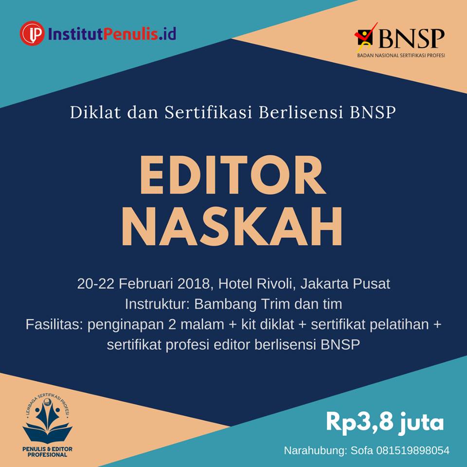 Daftar yuks, diem-diem bae! Hihihi #Institutpenulisid #LSPPEP #LSP #LembagaSertifikasiProfesi #LembagaSertifikasiProfesiPenulisEditor #Editor #Penulis #Penpro