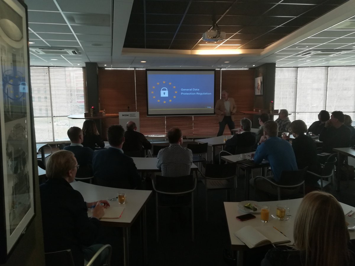 ivengi's tweet photo. Wederom een geslaagde en informatieve kennissessie over GDPR, met speciale dank aan @ErnstDubb als spreker &amp; @ExperienceMSM voor de geweldige locatie! https://t.co/XifsbeQQ2D