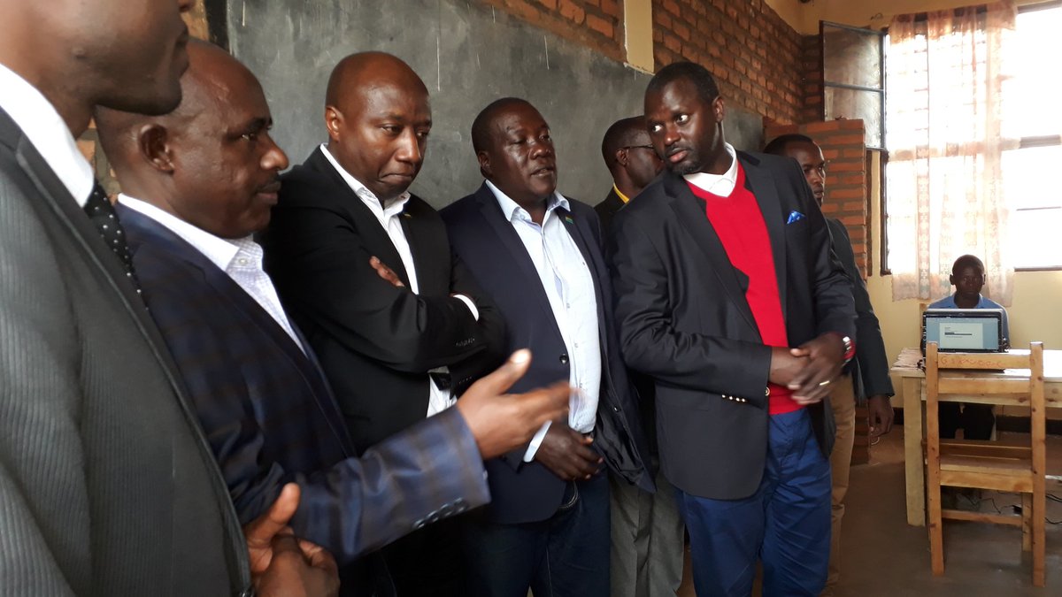 Rwanda_Edu's tweet photo. Rt. Hon. PM @EdNgirente has arrived at GS Kagorogo to officiate the on going Quality Education Enhancement Awareness Campaign that will be held on a quarterly basis. Now touring the school. #QualityEducationRw @GicumbiDistrict @RwandaNorth https://t.co/i5HNhq9NxI