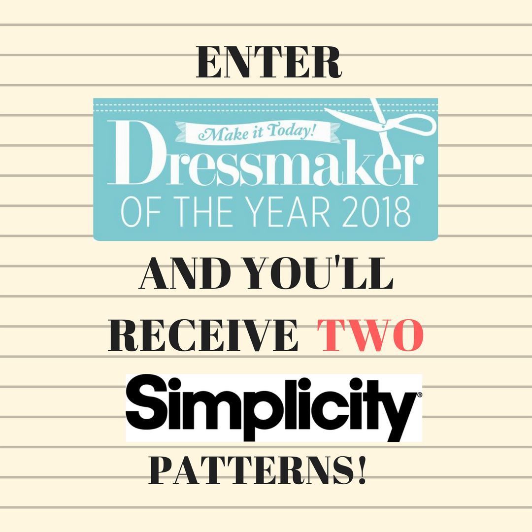 Need a #project for the #weekend? Why not create a #garment for the #Dressmaker of the Year #awards? You'll receive two #FREE @SewSimplicity #patterns just for entering the #competition! Just follow the link in our bio to enter