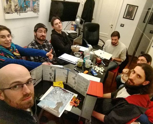 ArturoBenzi's tweet photo. Gaming night with an Italian adventure module: game on! ❤🎲 #gdr #rpg #magicd20 #dungeonmaster #polyhedraldice #d20 #dmscreen #magicthegathering #journeytoragnarok #unusualdice #d20system #rollforinitiative #dadi #dice #criticalhit #chessex #monsterm… https://t.co/6YsHO50dKT https://t.co/mGHtWy0HNB