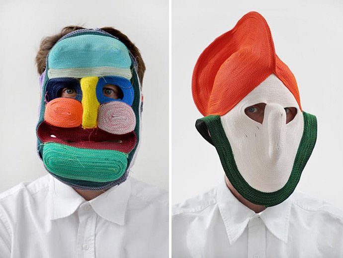 colornavigator's tweet photo. Carnival! Let’s dress up! Get inspired by Studio Bertjan Pot's Mask series. What started out as a material experiment resulted in a series of 225 colorful masks so far, each one in its own style and color palette. We can’t wait to discover more!  #color #colornavigator #masks https://t.co/Hm3Z7qSKqL