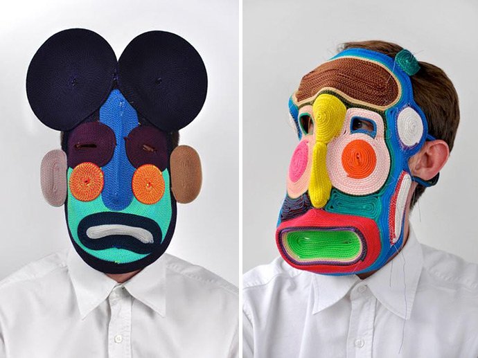 colornavigator's tweet photo. Carnival! Let’s dress up! Get inspired by Studio Bertjan Pot's Mask series. What started out as a material experiment resulted in a series of 225 colorful masks so far, each one in its own style and color palette. We can’t wait to discover more!  #color #colornavigator #masks https://t.co/Hm3Z7qSKqL