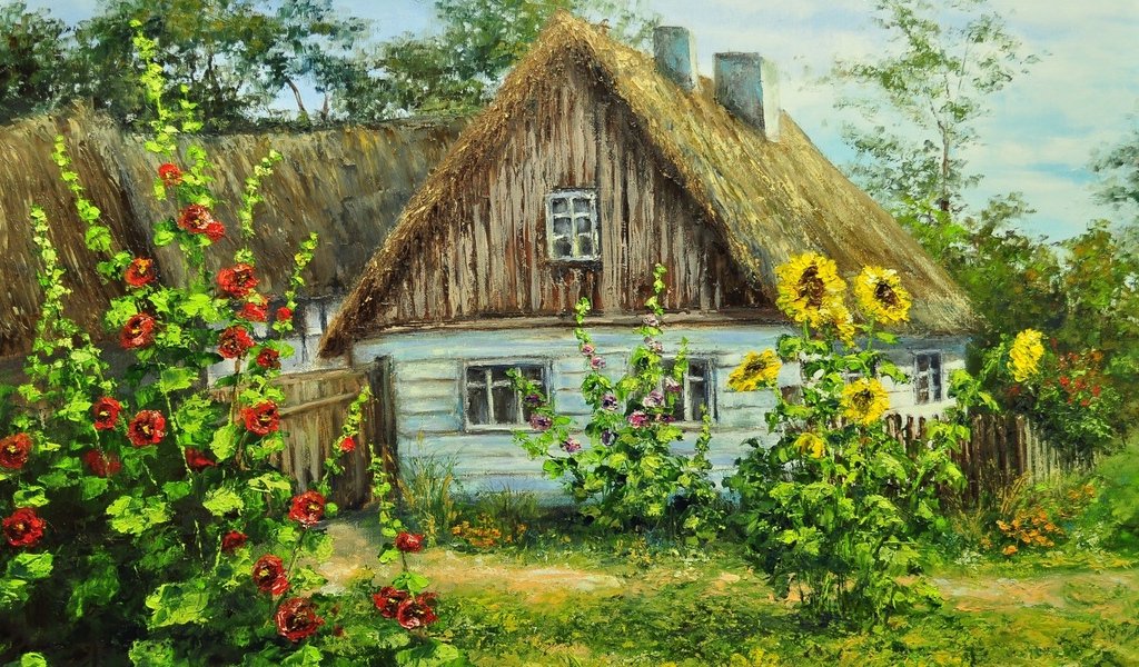 Открытки с домиком в деревне, смешные дпс