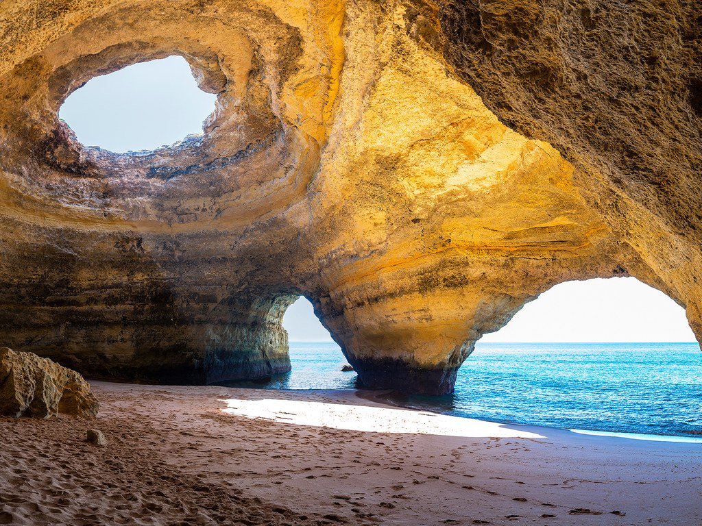 Benagil Sea Cave, Algarve, Portugal.