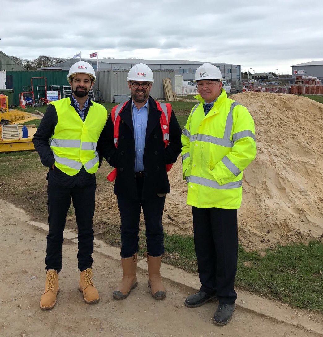 PeterMarsh_PMC's tweet photo. Exciting times as we begin to plan for the long term future of @FC_CETC with @FarehamCollege Nelson Williams with support from @FarehamBC @solentlep #civilengineering #infrastructure https://t.co/WH9C4K4zSU