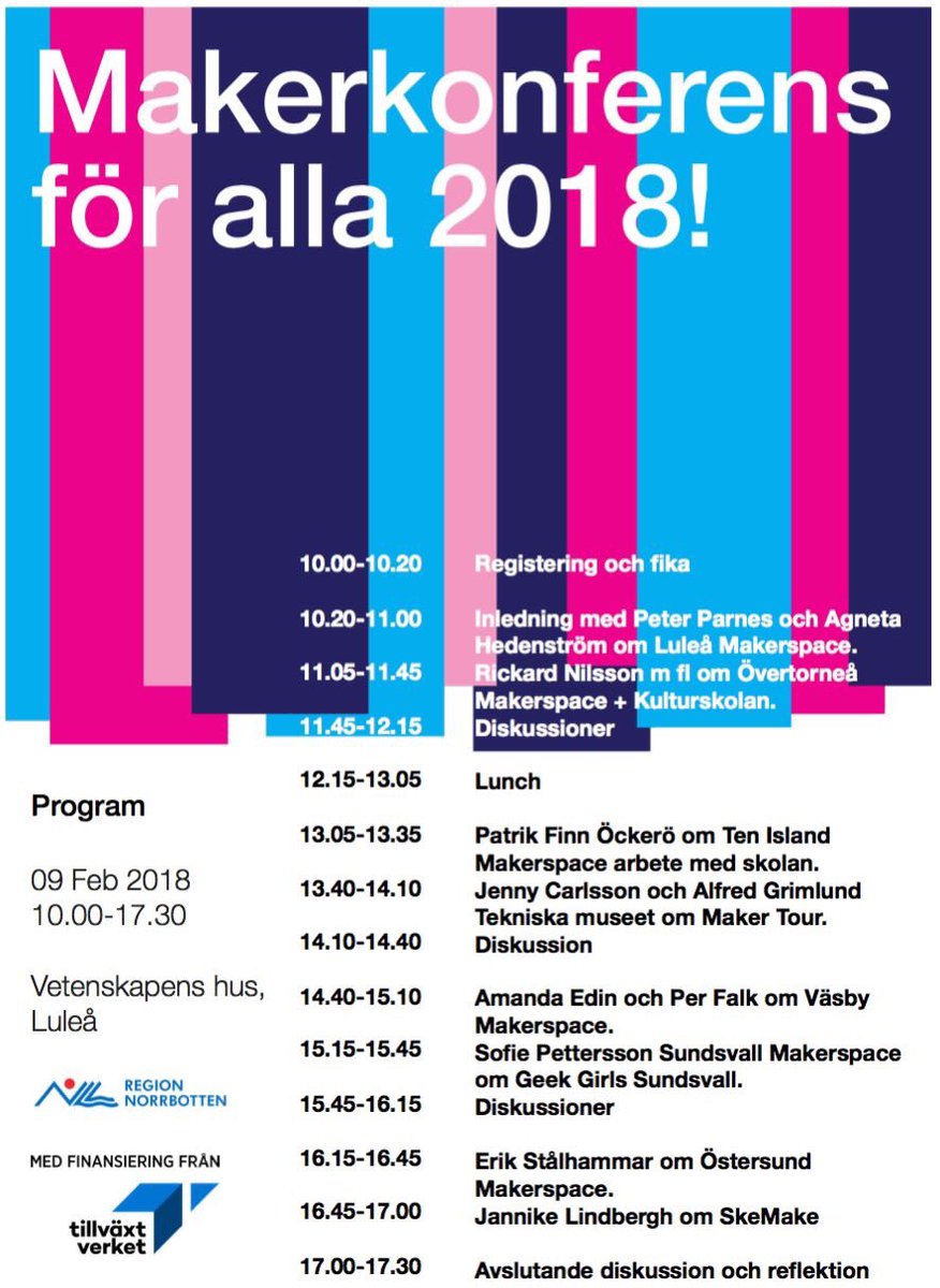 EllaMakerspace's tweet photo. Ella Makerspace är såklart på plats i Luleå på Makerkonferens för alla! https://t.co/VutnehDfVJ