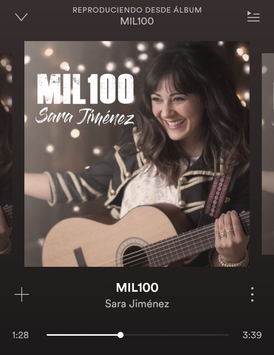 FansSaraJimenez's tweet photo. Nuevisima cancion que nos deja hoy nuestra @SaraJimenez_07 👏🤗🤗que preciosa que maravilla y que de todo!!

No os lo podeis perder!!🎶🎤🎸 
ya se encuentra el video en #YouTubey #Facebook  y plataformas digitales para no parar de escucharla🔊🔊♩📻 @spotify 

#Mil100 ❤ https://t.co/vkqzQjj2PK