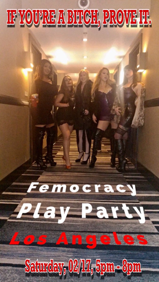 DearSerenityS's tweet photo. #Femocracy
Private Play Party
LOS ANGELES

WITH:
@RussianDomina
@GoddessSativa
@MadamMargherite
@DearSerenityS
@PrincessSeva
@Lady_Farnese
@_MadameV
@MsQuora
@Mommie_Cat
@YourMadameRose
@Siren_Hikari
@erinswifthits

Saturday FEB 17 ⏰5pm-8pm

men may pay to attend or watch on cam https://t.co/gPyKLtoiTb