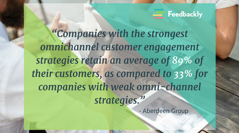 “Companies with the strongest #omnichannel customer engagement strategies retain an average of 89% of their customers, as compared to 33% for companies with weak omni-channel strategies.” <a href="/aberdeengroup/">EXPIRED ACCOUNT Aberdeen</a>