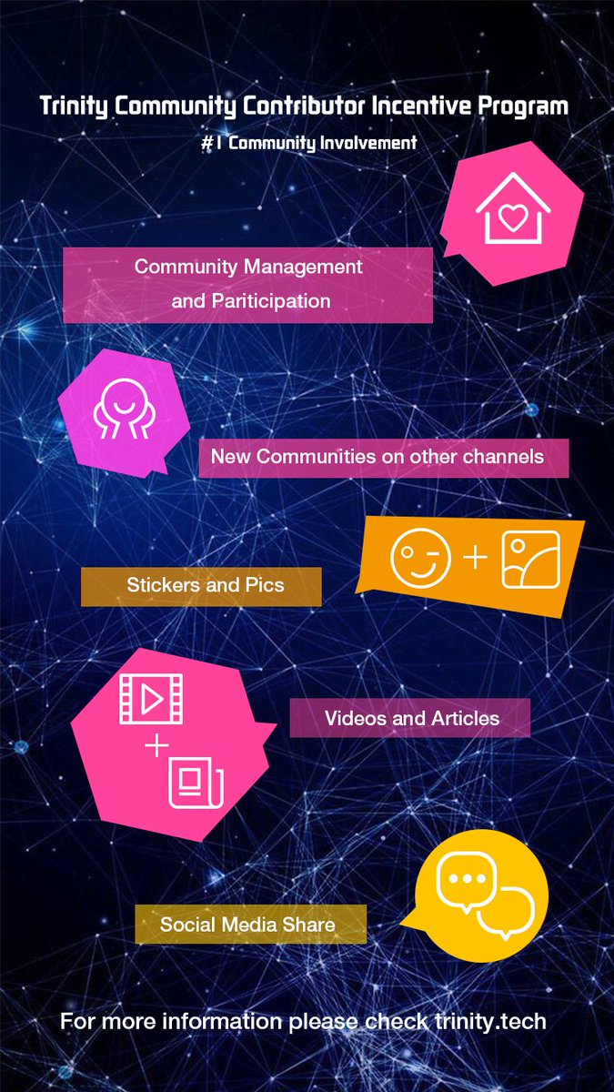 TrinityProtocol's tweet photo. #Trinity TCCIP is out now! Join trinity community, register now and upload your contributions to get TNC. Please make sure to put the correct NEO address when registering, since that’s the wallet we will send FREE #TNC to you. For more information, click https://t.co/VtxPzBGFiT https://t.co/9Fxb2q5OHS