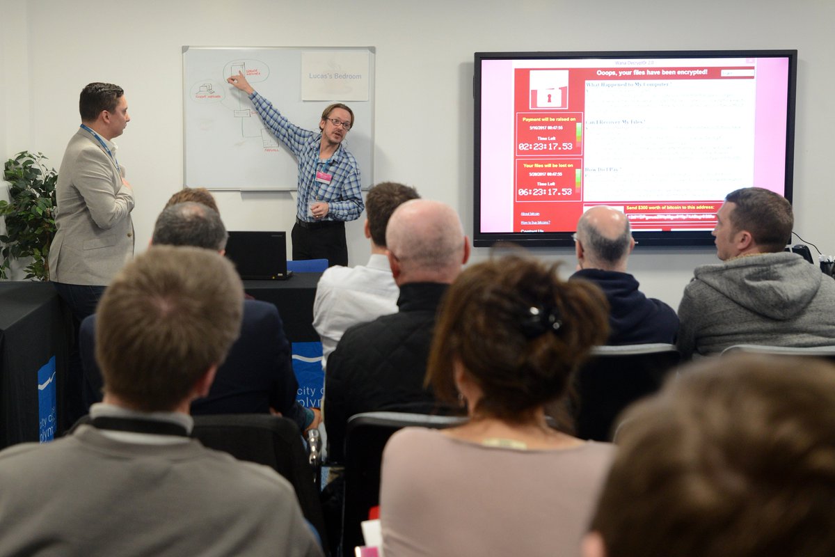 CityPlymBiz's tweet photo. A big thank you to everyone who attended our cyber security event, delivered by industry experts @bluescreen_it. We're pleased to be working with such a prestigious company to deliver high quality courses! https://t.co/e8DgMD29x6