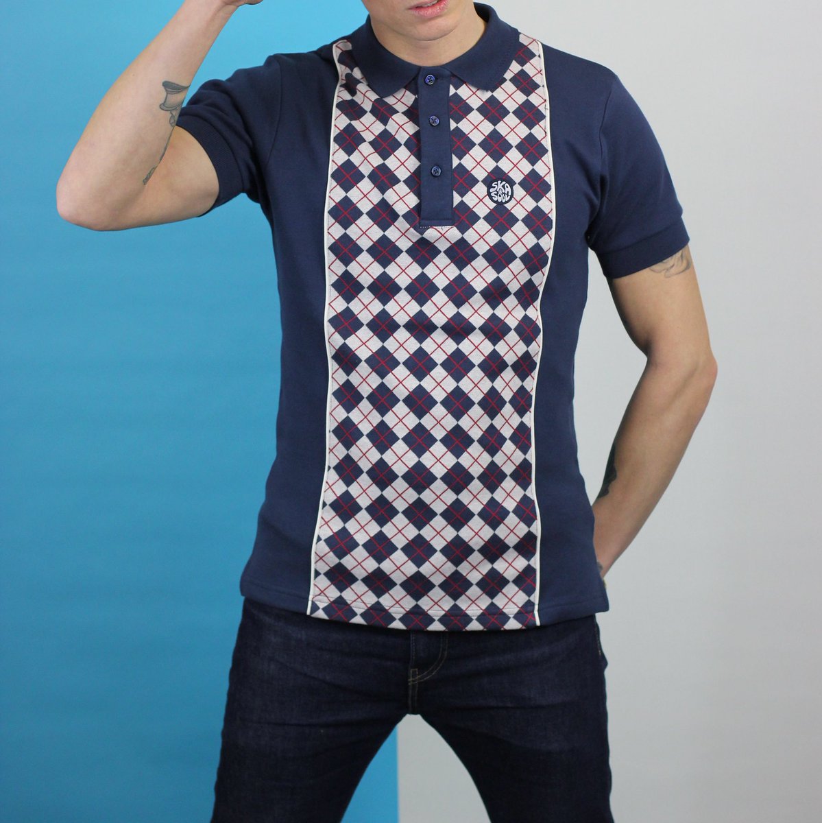 NEW IN for spring/summer Ska &amp; Soul argyle top available in store &amp; online ratracemargate.co.uk #ratracemargate #ska&amp;soul #Margate