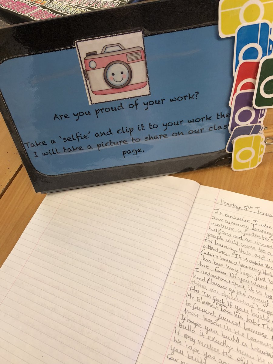 ElmWoodHead's tweet photo. Our first piece of work worthy of a #selfie Wow! Great conclusion Ayesha @BCPS_MrsG @BCPS2G https://t.co/PS58VEDfDu