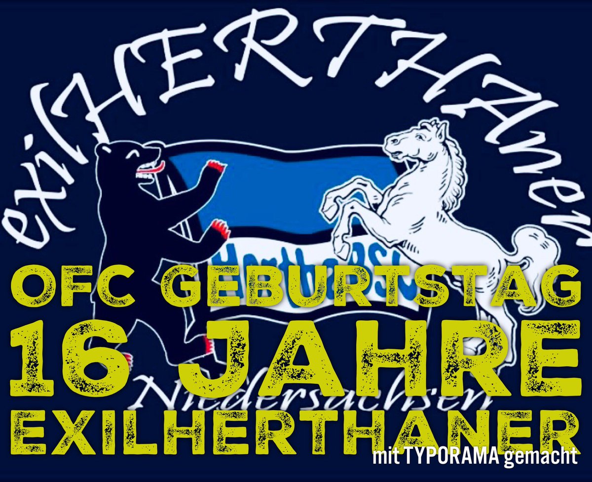 exilherthaner's tweet photo. Der OFC Exilherthaner feiert heute seinen 16 Geburtstag 💙🍾💙 https://t.co/M0Mpqjj7F3