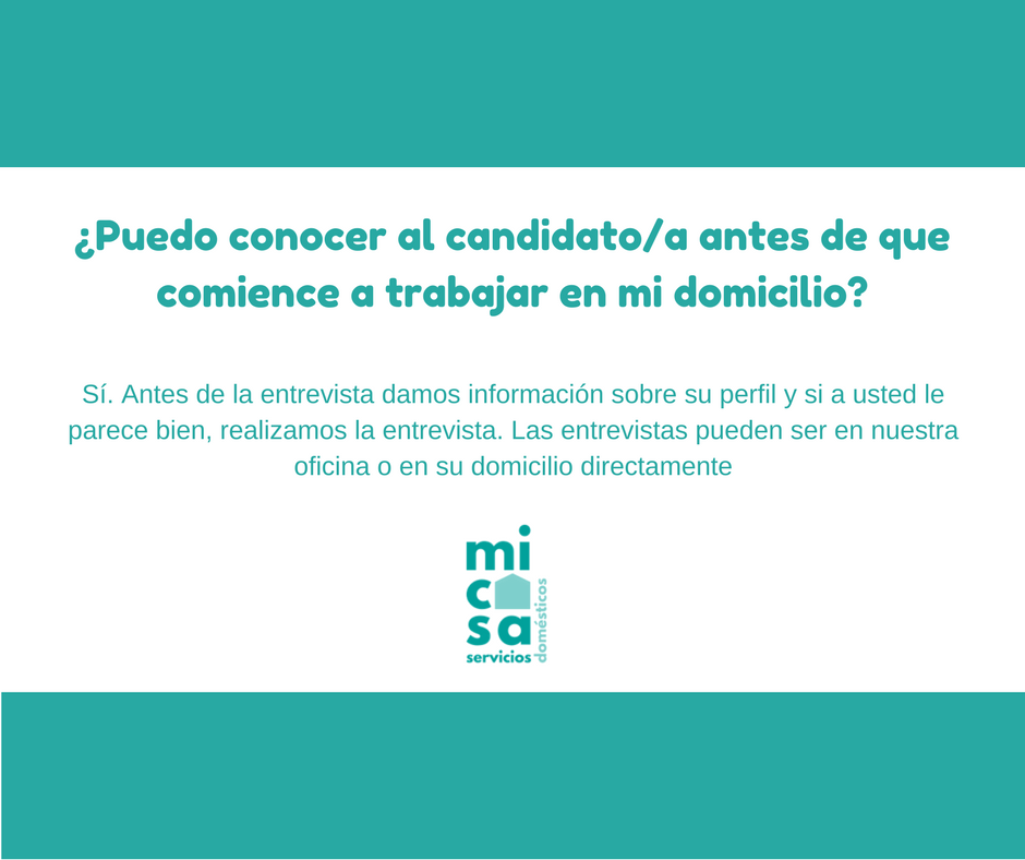 MiCasaServ's tweet photo. En MiCasa seleccionamos al profesional que mejor se adapte a ti y a tus necesidades, pero consideramos imprescindible que lo conozcas antes de comenzar a trabajar 
#serviciosdomesticos #empleadasdehogar #canguros #asistencia #hogar #familia https://t.co/FZVZffEqAc https://t.co/jq5Od1D2d2