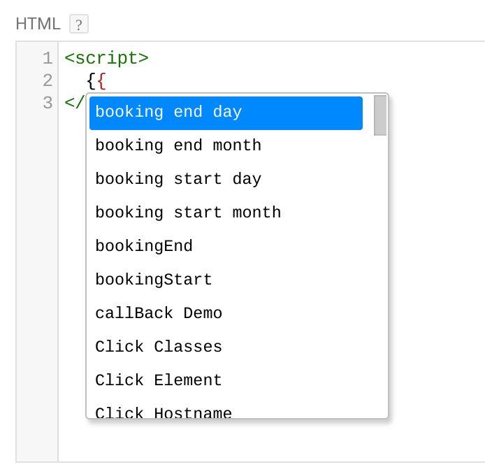 Oh #googletagmanager how I love thee this morning - autocomplete variables in custom HTML/JavaScript.