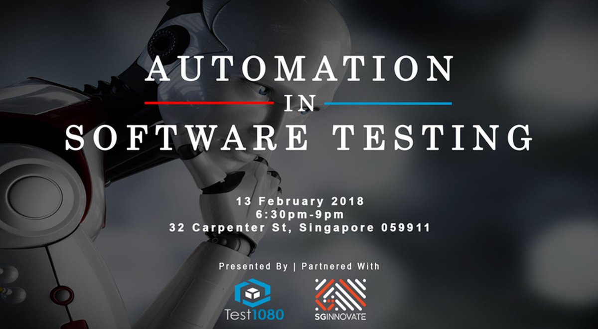 SGInnovate's tweet photo. Should software testers be worried about an oncoming wave of #automation from #AI? #SoftwareTesting #DOInnovate

https://t.co/skimTyKsnH https://t.co/utPasywdZI